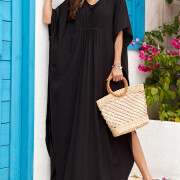 Women-Kaftan-Dress-Black-4