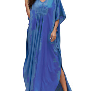 Women-Kaftan-Dress-Blue-1