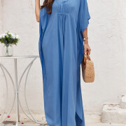 Women-Kaftan-Dress-Blue-3