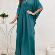 Women-Kaftan-Dress-Darkgreen-7