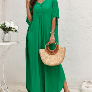 Women-Kaftan-Dress-Green-3