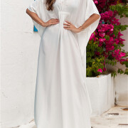 Women-Kaftan-Dress-White-3