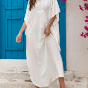 Women-Kaftan-Dress-White-7