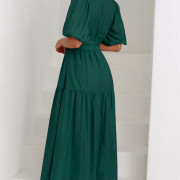 Womens-Summer-Deep-V-Neck-Dress-Green-2