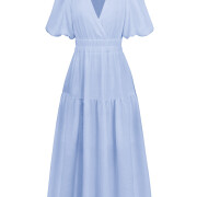 Womens-Summer-Deep-V-Neck-Dress-Lightblue-6