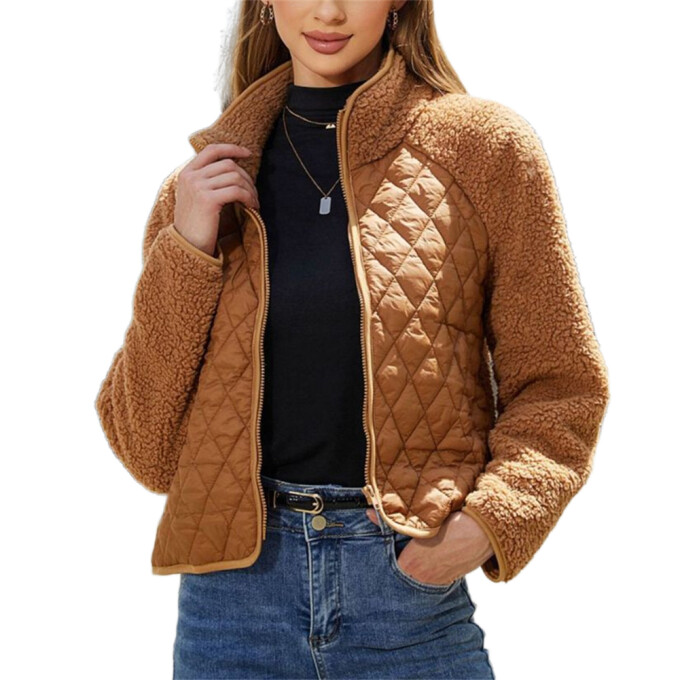 Womens-Fuzzy-Fleece-Jacket-Cropped-Sherpa-Coat-Long-Sleeve-Zipper-Lightweight-Quilted-Outwear-Camel-1.jpg