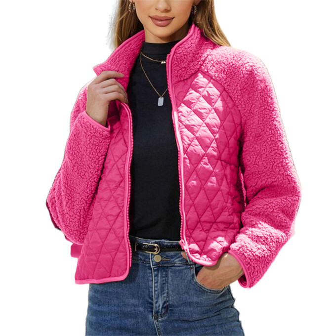 Womens-Fuzzy-Fleece-Jacket-Cropped-Sherpa-Coat-Long-Sleeve-Zipper-Lightweight-Quilted-Outwear-Rosered-1.jpg