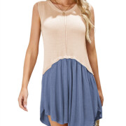 Womens-Summer-Mini-Dress-Blue-1