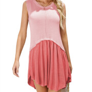 Womens-Summer-Mini-Dress-Pink-1