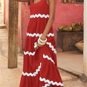 Womens-Summer-Sleeveless-Scoop-Neck-Long-Dress-Red-2