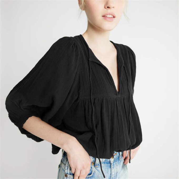 lantern-sleeve-v-neck-top-Black-3.jpg