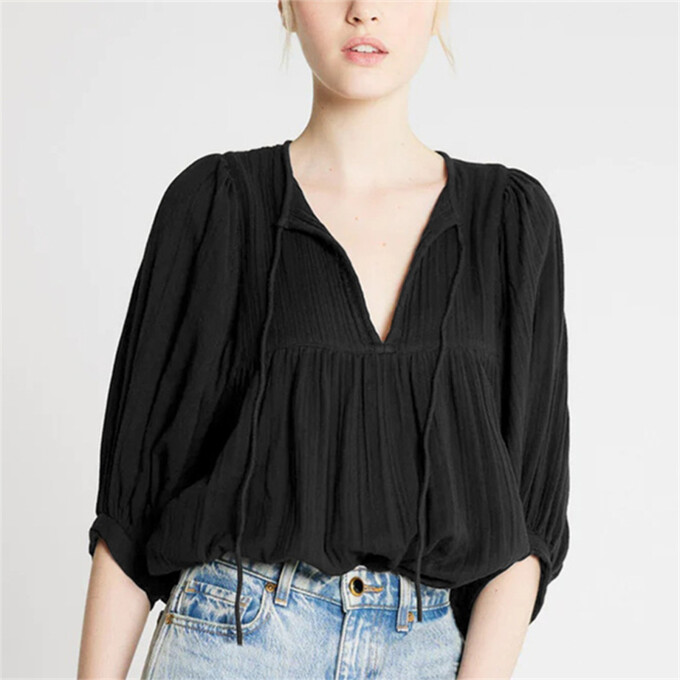 lantern-sleeve-v-neck-top-Black-4.jpg