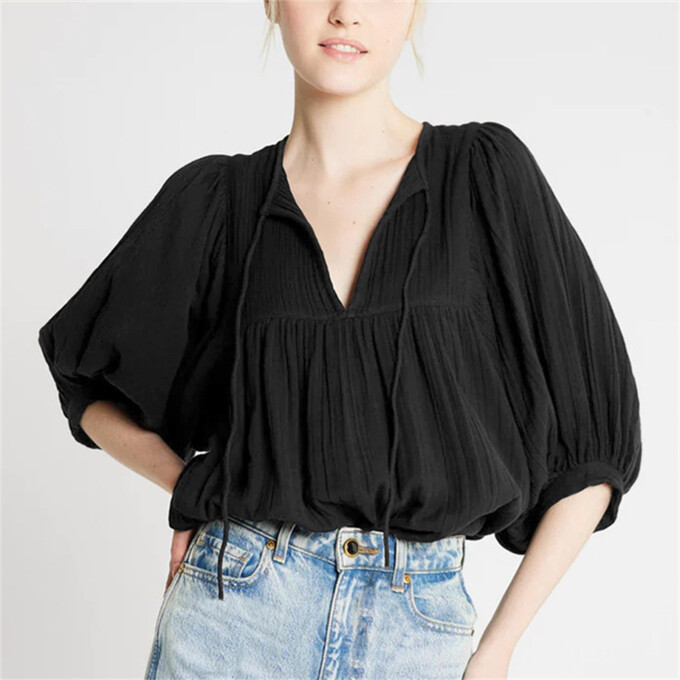 lantern-sleeve-v-neck-top-Black-5.jpg