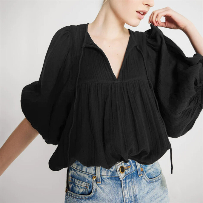 lantern-sleeve-v-neck-top-Black-6.jpg