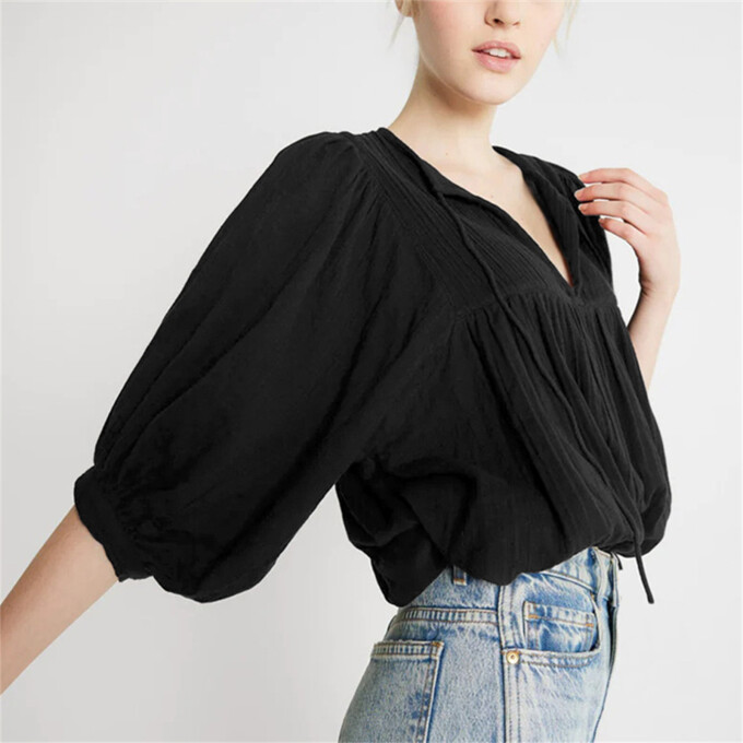 lantern-sleeve-v-neck-top-Black-7.jpg