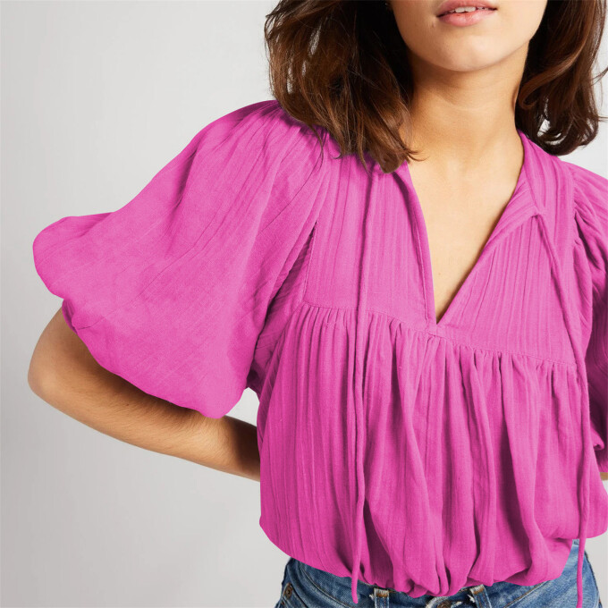 lantern-sleeve-v-neck-top-Rosered-4.jpg