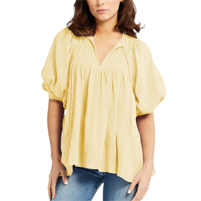 lantern-sleeve-v-neck-top-Yellow-1.jpg