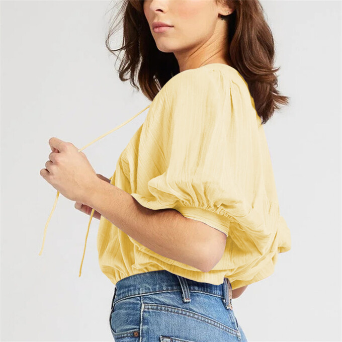 lantern-sleeve-v-neck-top-Yellow-3.jpg