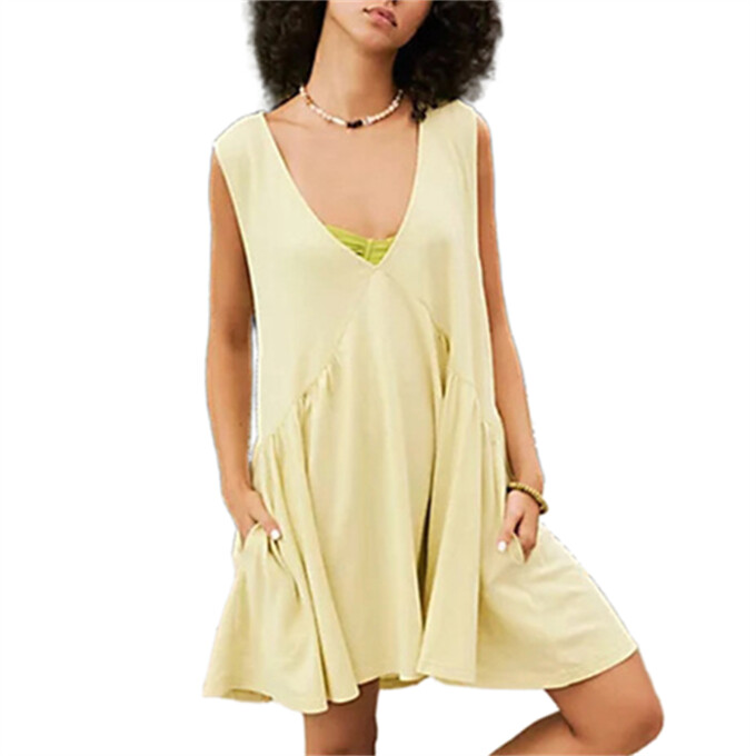 v-neck-mini-dress-Yellow-1.jpg