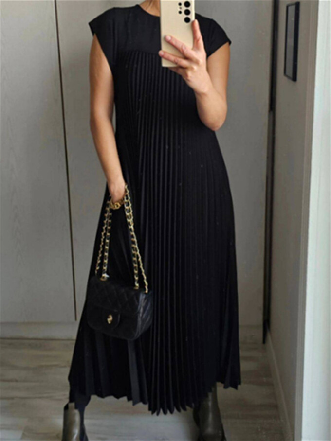 cap-sleeve-pleated-dress-Black-2.jpg