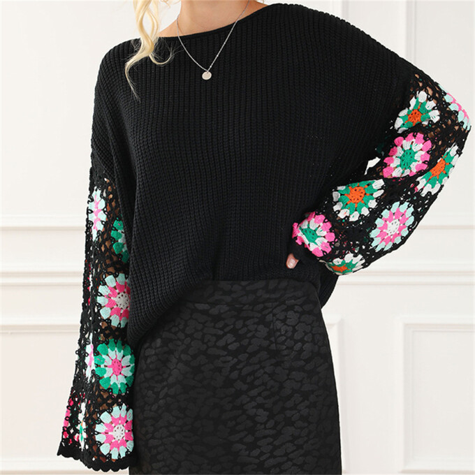 patchwork-sleeve-pullover-sweater-Black-7.jpg