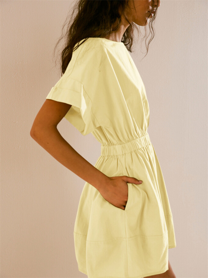 elastic-waist-mini-dress-Yellow-2.jpg