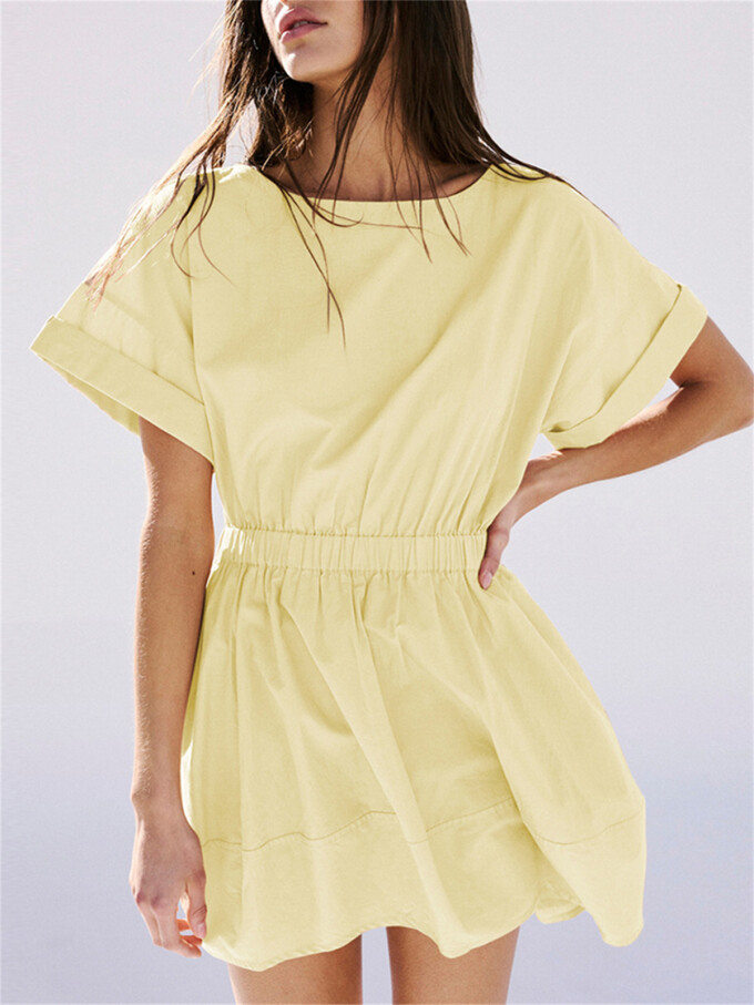 elastic-waist-mini-dress-Yellow-5.jpg