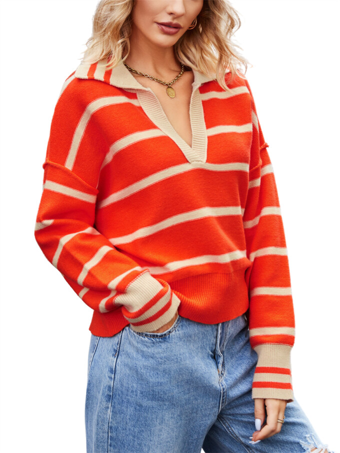 v-neck-sweater-tops-Orange-red-4.jpg