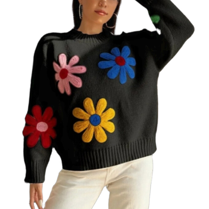 flower-pattern-sweater-Black-1.jpg