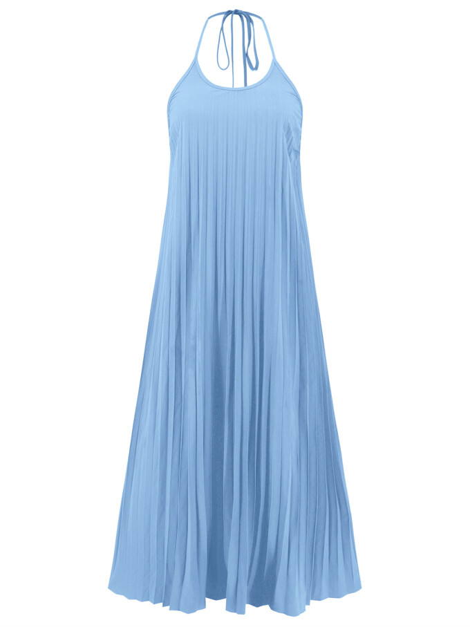 halter-neck-pleated-dress-Blue-5.jpg