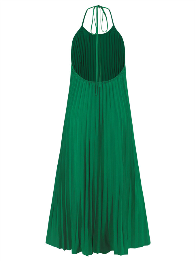 halter-neck-pleated-dress-Green-6.jpg