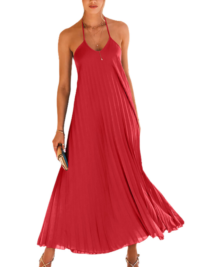 halter-neck-pleated-dress-Red-1.jpg