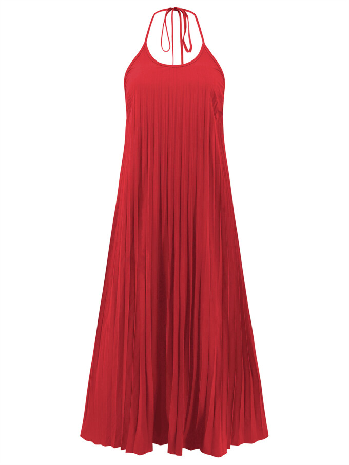 halter-neck-pleated-dress-Red-5.jpg