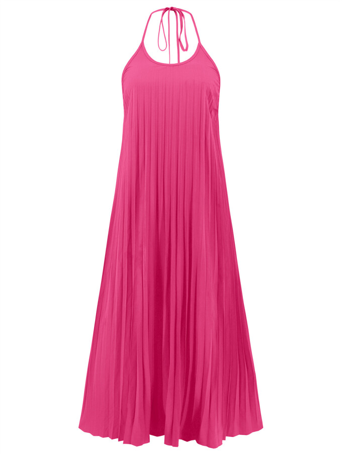 halter-neck-pleated-dress-Rosered-5.jpg