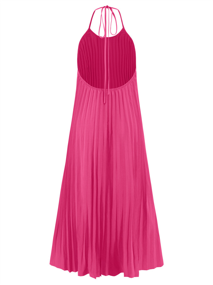 halter-neck-pleated-dress-Rosered-6.jpg