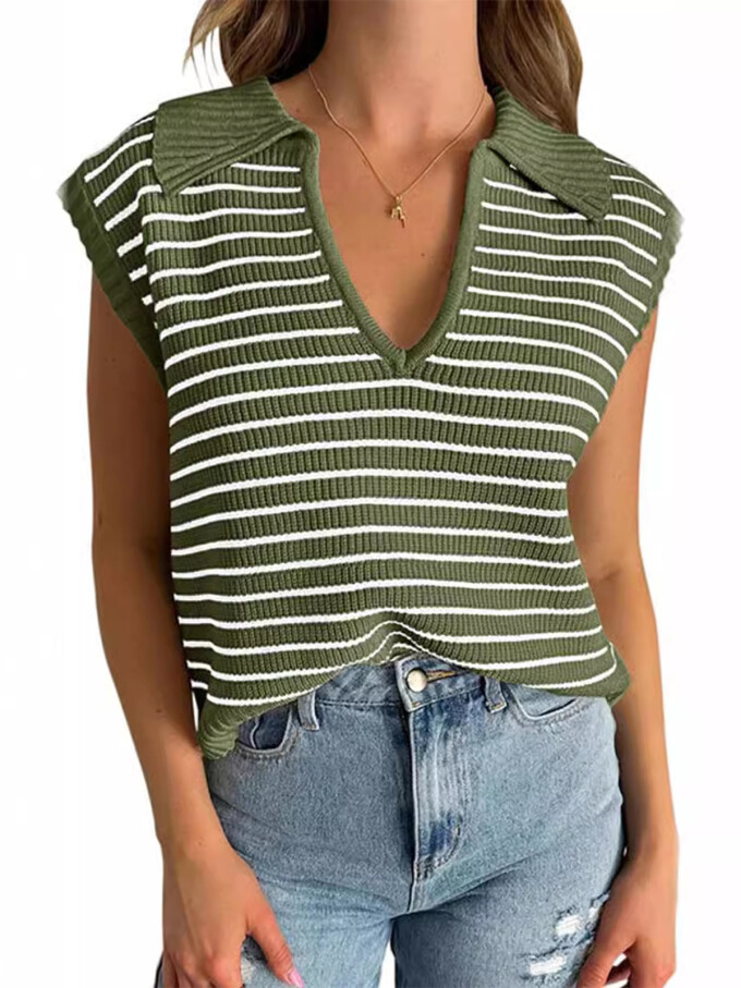 Womens-V-Neck-Sweater-Vest-Green-1.jpg