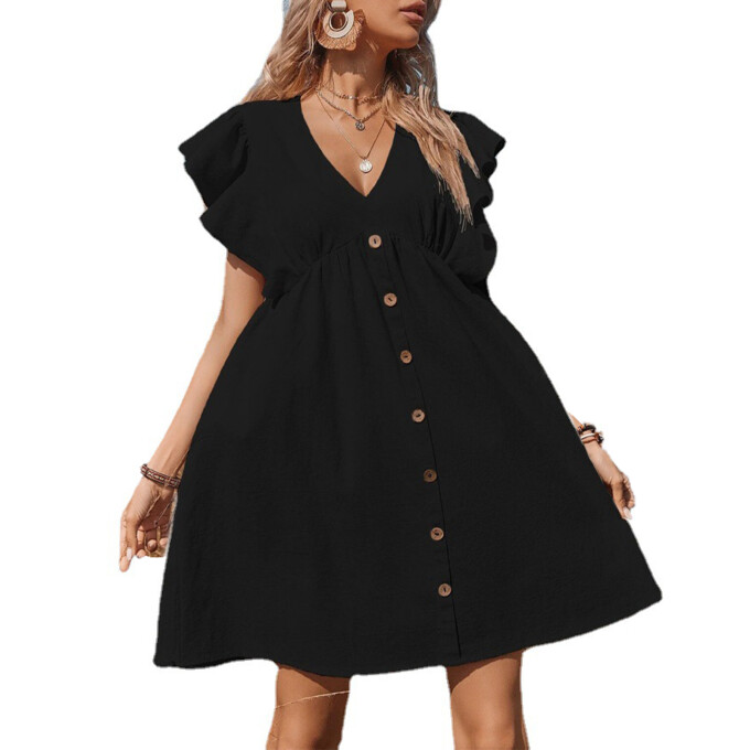 v-neck-ruffled-dress-Black-1.jpg