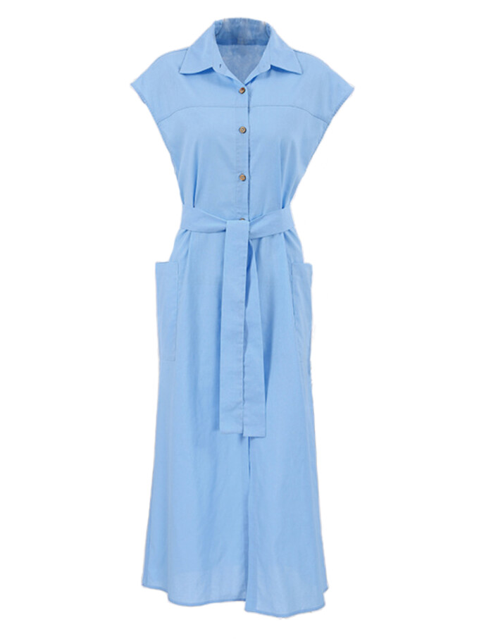 cotton-linen-shirt-dress-Blue-4.jpg