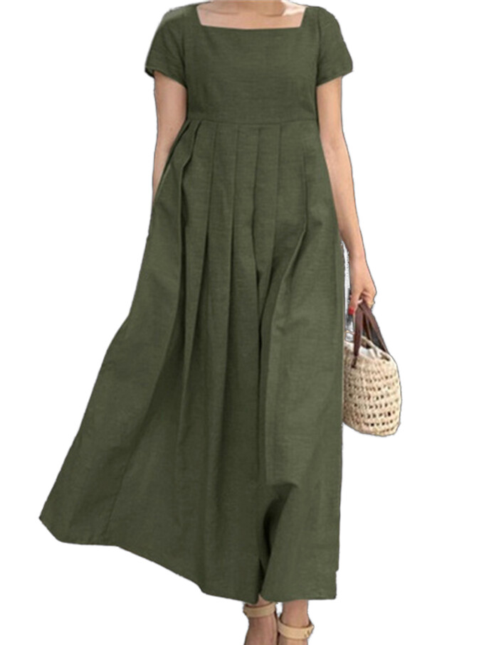 summer-cotton-linen-maxi-dress-Army-Green-1.jpg