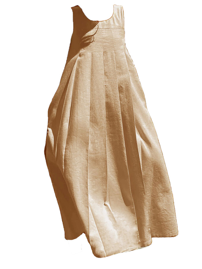 summer-linen-long-dress-Champagne-1.jpg