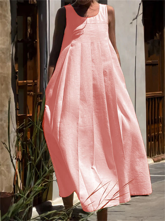 summer-linen-long-dress-Pink-2.jpg