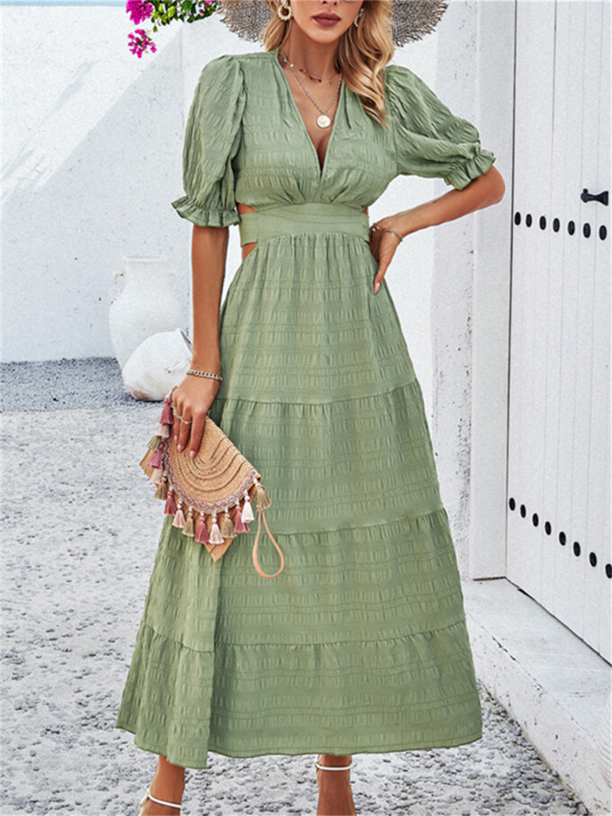 puff-sleeve-flowy-dress-Armygreen-3.jpg