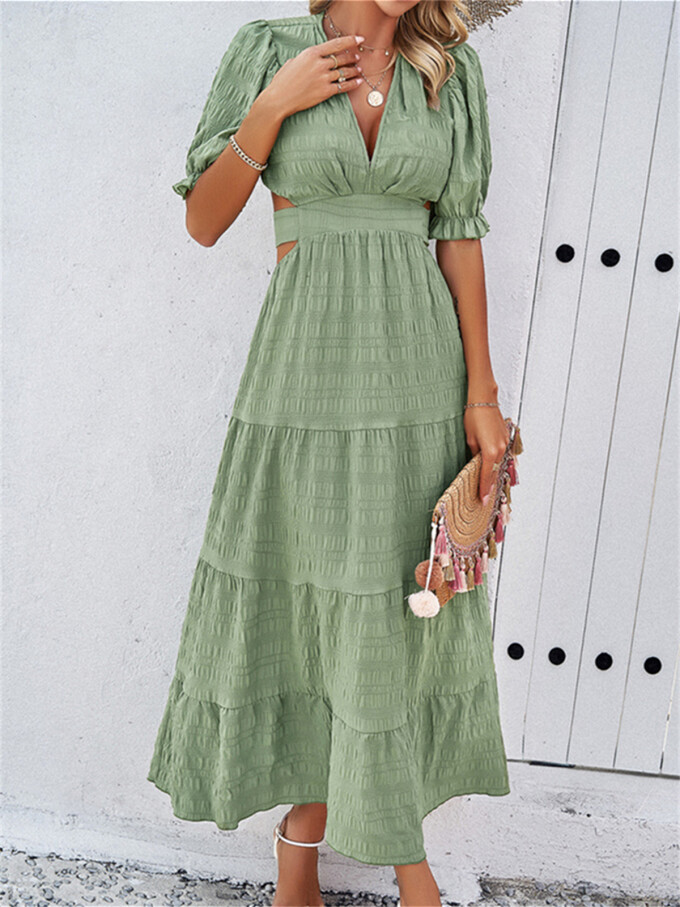 puff-sleeve-flowy-dress-Armygreen-4.jpg