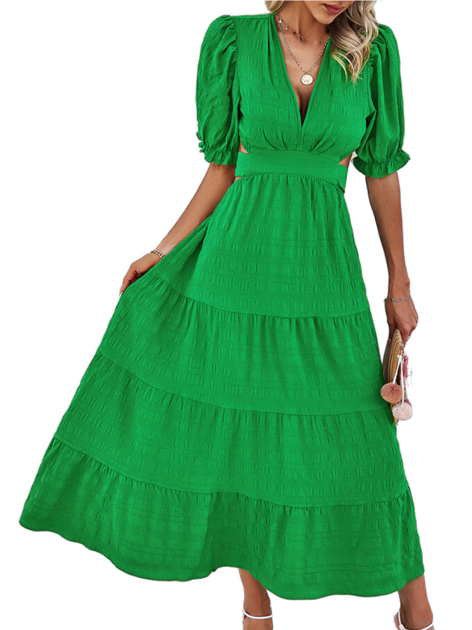 puff-sleeve-flowy-dress-Green-1.jpg