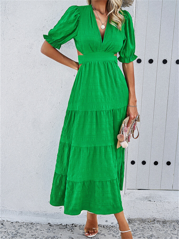 puff-sleeve-flowy-dress-Green-3.jpg