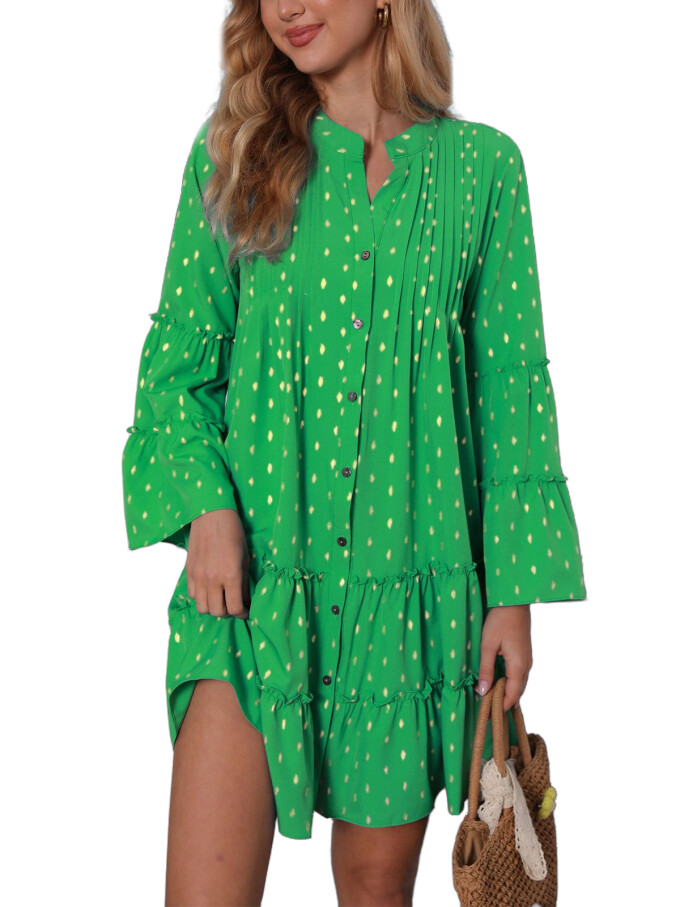 long-sleeve-ruffled-mini-dress-Green-1.jpg