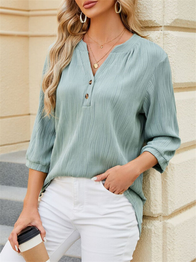 half-sleeve-blouse-Green-5.jpg