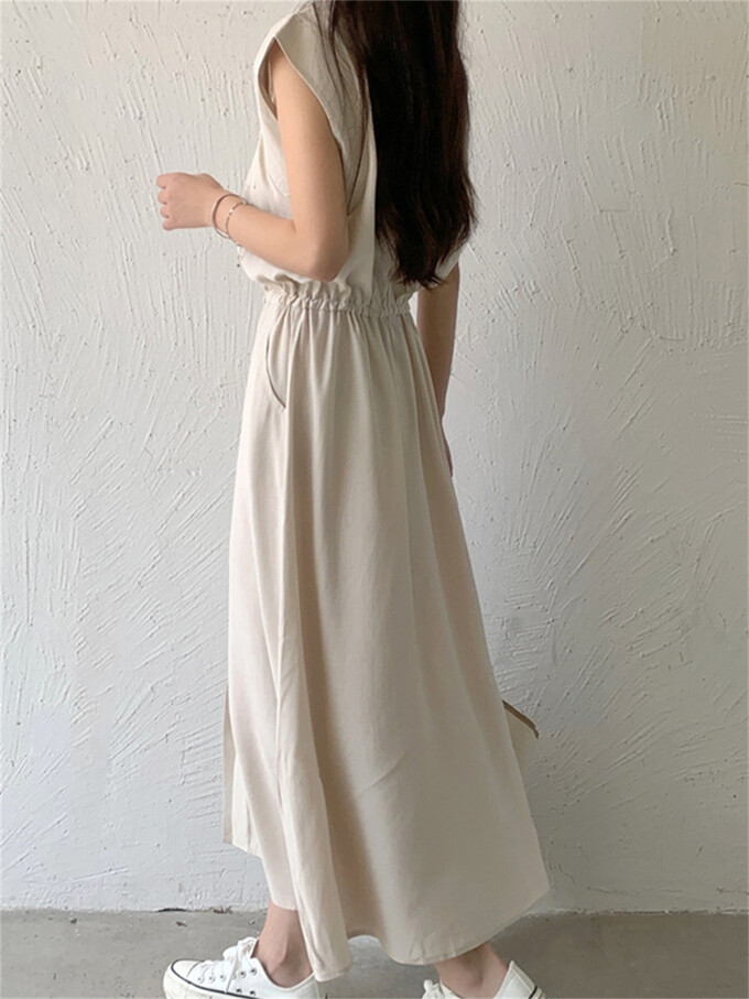 cap-sleeve-shirt-dress-Apricot-2.jpg