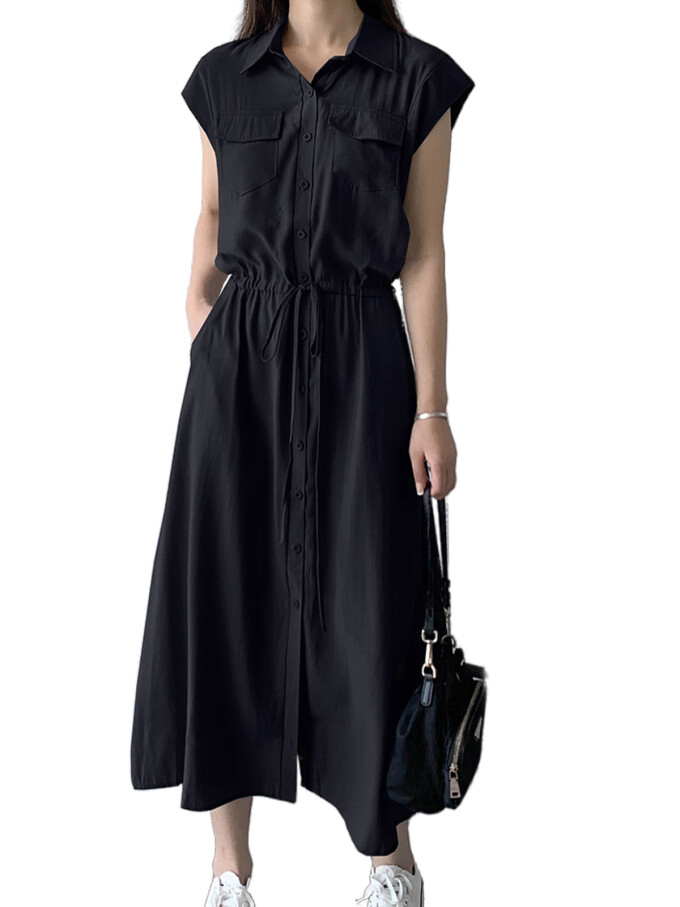 cap-sleeve-shirt-dress-Black-1.jpg