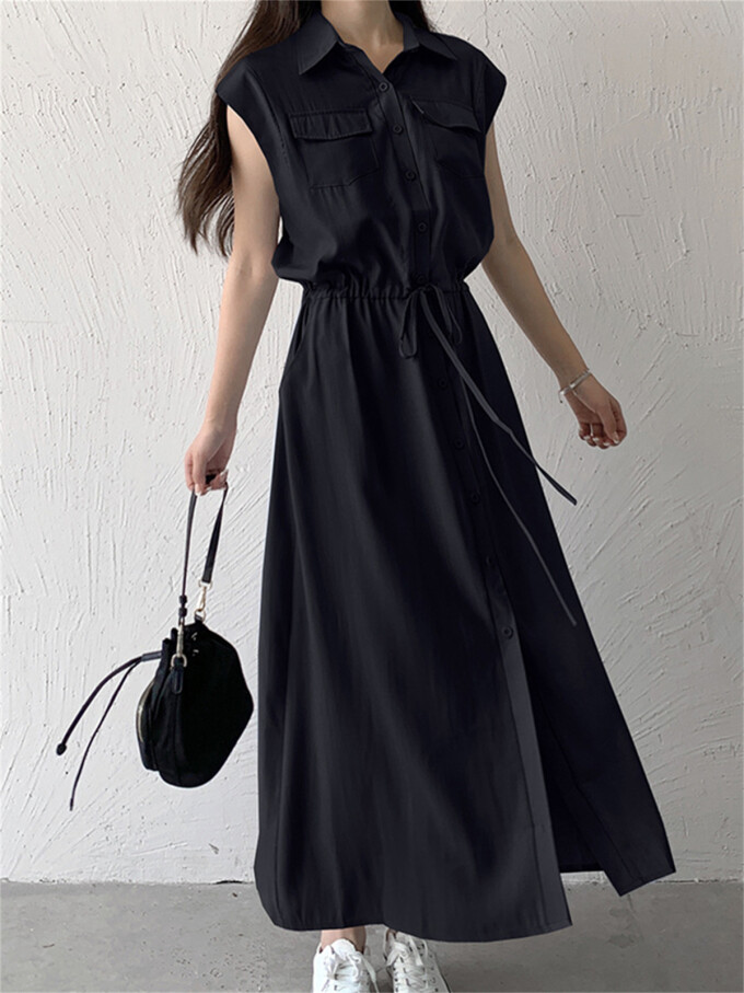 cap-sleeve-shirt-dress-Black-4.jpg